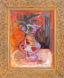 Abstract Still Life by Joan Hyde Shapiro, Oil on Panel, sold Jul 2024