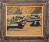 Nazare by Arthur Maclean, Oil on Canvas, sold Aug 2024