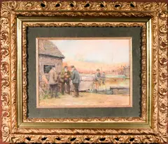 Untitled by A Louis Doyle Norton, pastel, sold Oct 2024