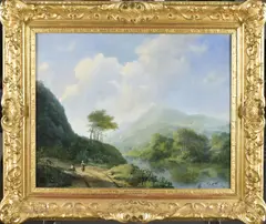 Untitled by Barend Cornelis Koekkoek, oil on canvas, sold Nov 2024