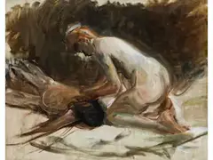 Samson und Dalila by Max Liebermann, oil on canvas, sold Jun 2025