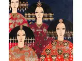 Le Signore Della Notte (die Damen der Nacht) by Vittorio Zecchin, tempera, sold Jun 2025