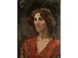 Portrait der Sophie de Vries by Isaac Israëls, oil on canvas, sold Sep 2019