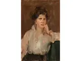 Bluse by Isaac Lazarus Israels, 1865 Amsterdam - 1934 Den Haag, oil on canvas, sold Jun 2019
