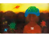Abendgelb by Arik Brauer, oil on panel, sold Sep 2023