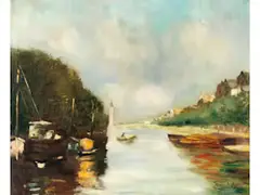 Untitled by Lesser Ury, oil on canvas, sold Jun 2026