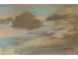 Etude de Ciel by Eugène Boudin, pastel, offered Mar 2026