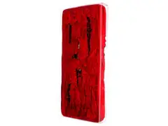 Totem Rosso by Marcello Lo Giudice, oil, sold Sep 2024