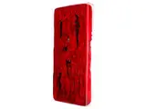 Totem Rosso by Marcello Lo Giudice, oil, sold Sep 2024