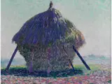 Heuhaufen im Gegenlicht by Willy Schlobach, oil on board, sold Jun 2025