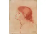 Mädchenkopf Gabrielle by Pierre-Auguste Renoir, pastel, sold Jun 2023