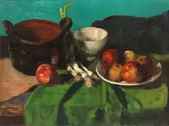 Untitled by Carl Schuch, oil on canvas, sold Dec 2022