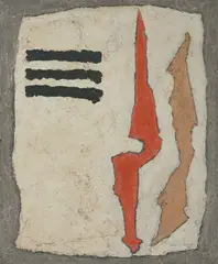 UR-TRI by Werner Graeff, 1952, oil on board, sold Dec 2021