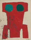 BLU-EL by Werner Graeff, 1960, oil, sold Dec 2021