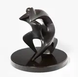 Sitzende Figur by Haim Azuz, bronze, sold Dec 2021
