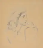Femme en profil by Tsuguharu (leonard) Foujita, etching, sold Dec 2021