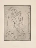Johannes by Wilhelm Lehmbruck, 1911, etching, sold Dec 2021