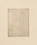 Tanz by Wilhelm Lehmbruck, 1911, etching, sold Dec 2021