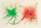 Partie de Campagne V by Joan Miró, 1967, aquatint, sold Dec 2021