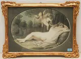 Venus und Amor by Balthasar Anton Dunker, watercolor, sold Dec 2021