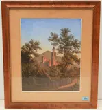 Pettinasco bei Orta by Caroline Rahn, watercolor, sold Dec 2021