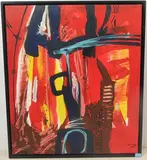 O.T. 1994 by Robert Delay, acrylic, offered Dec 2021