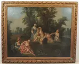 Kopie des 18.Jhs by Nicolas Lancret, oil on canvas, sold Dec 2021