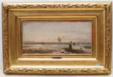 An der Donau by Béla Spányi, oil on panel, sold Dec 2021