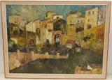 Castel San Angelo II by Ryszard Zajac, 1964, oil on canvas, sold Dec 2021