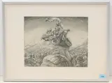 Chef de Guerre by Erik Desmazieres, 1984, etching, sold Dec 2021