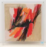 Untitled by Lissy Funk, 1988, tempera, sold Dec 2021