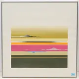 Himmelslandschaft by Tetsurō Sawada, 1978, color screenprint, sold Dec 2021
