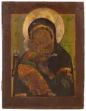 Nordrussisch, Ende 18.Jh by Gottesmutter von Wladimir, tempera, offered Dec 2021