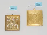 Russisch, 19.Jh by Lot: 2 Metallikonen, bronze, sold Dec 2021