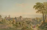 Vue de Lausanne by Gabriel fils Lory, watercolor, sold Dec 2021