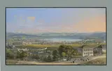 Zurich, Prise depuis la Weid, Coté du Nord by Heinrich Siegfried, aquatint, sold Dec 2021