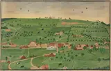 Ansicht von Waldstatt by Johann Jakob Heuscher, watercolor, sold Dec 2021