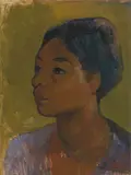 Portrait einer polynesischen Bauersfrau, 1933 by Theo Meier, oil on canvas, sold Dec 2021