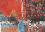 Nordafrikanische Impression", 1966/67 by Hermann Alfred Sigg, oil on canvas, sold Dec 2021