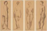 Frauenakte by Hermann Pieper, pencil, offered Dec 2021