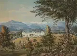 Albisbrunn by Hausen am Albis, aquatint, sold Dec 2021
