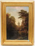 Blick auf Estavayer by Bonnet, François Louis, zugeschrieben, oil on canvas, sold Dec 2021
