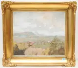 Hegau Landschaft by Hermann Knecht, oil, sold Dec 2021