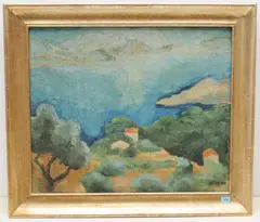 La Ciotat", 1934 by Hermann Pieper, oil on canvas, sold Dec 2021