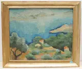 La Ciotat", 1934 by Hermann Pieper, oil on canvas, sold Dec 2021
