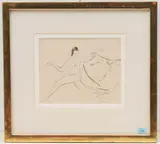 Tänzerin by Maurice Barraud, ink, sold Dec 2021