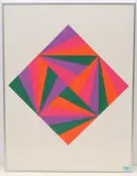 Komposition by Max Bill, 1988, color screenprint, sold Dec 2021