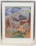Sphärenklang by Hans Erni, 1984, color lithograph, sold Dec 2021