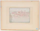 Stadtansicht by Franz Gertsch, color woodcut, sold Dec 2021