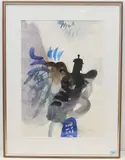 Ohne Titel by Emanuel Jacob, 1955, watercolor, offered Dec 2021